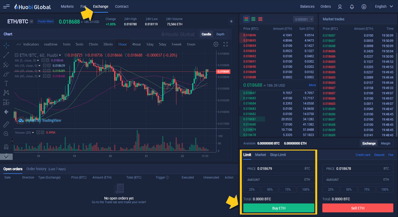 huobi buy coin