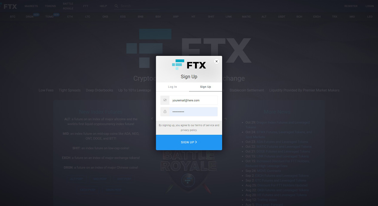 ftx signup bonus