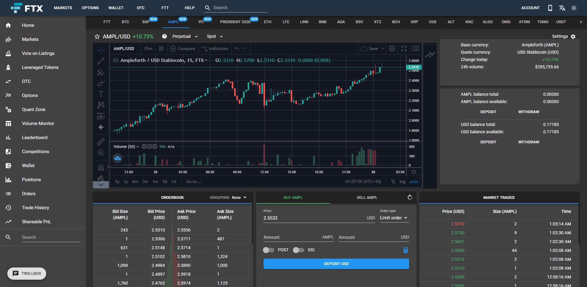 where to buy ampleforth crypto
