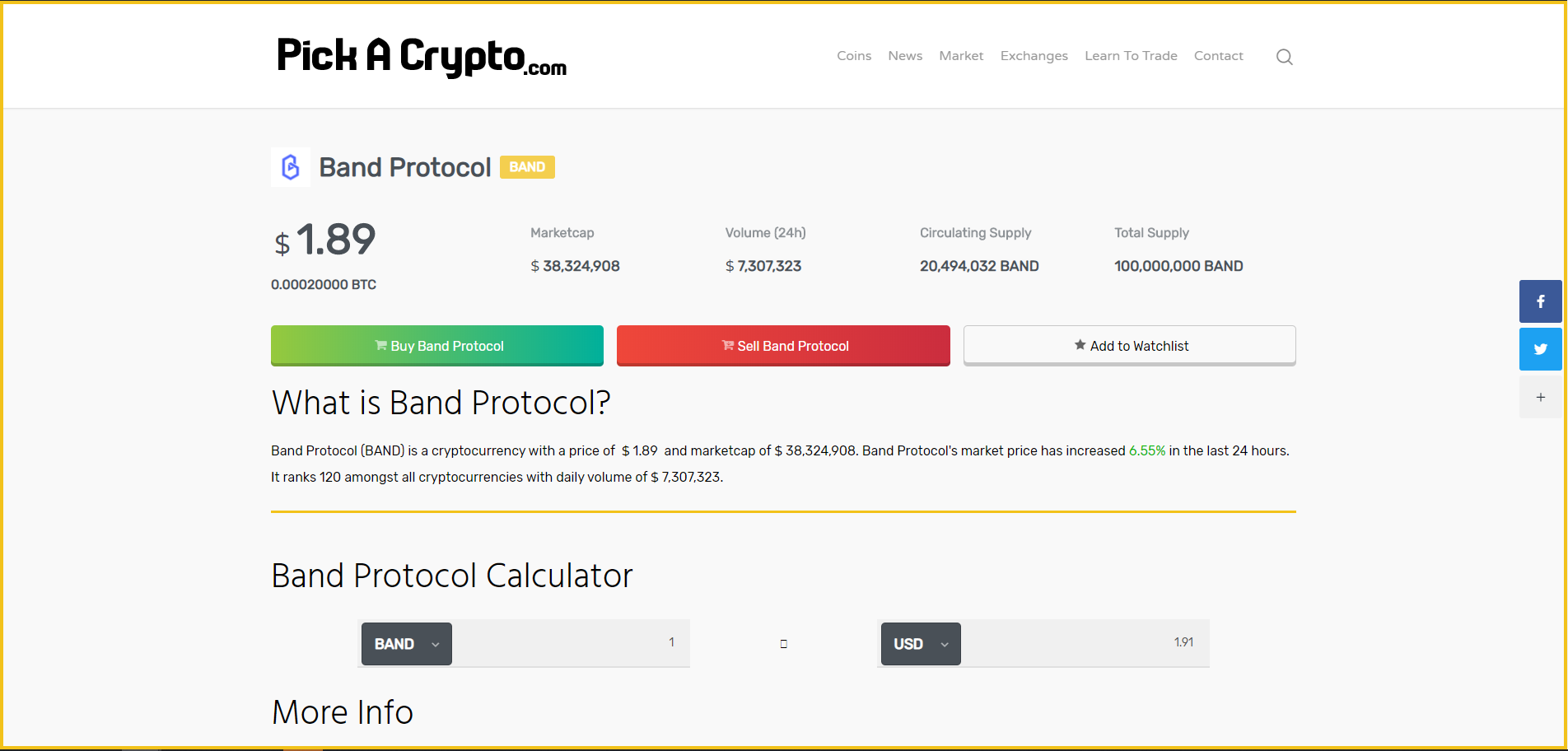 Band Protocol Price Prediction Markets