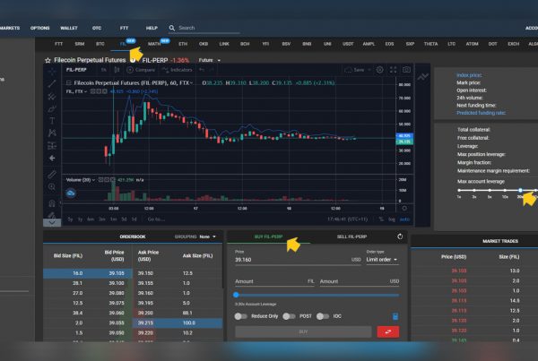 Trade Filecoin FIL LONG