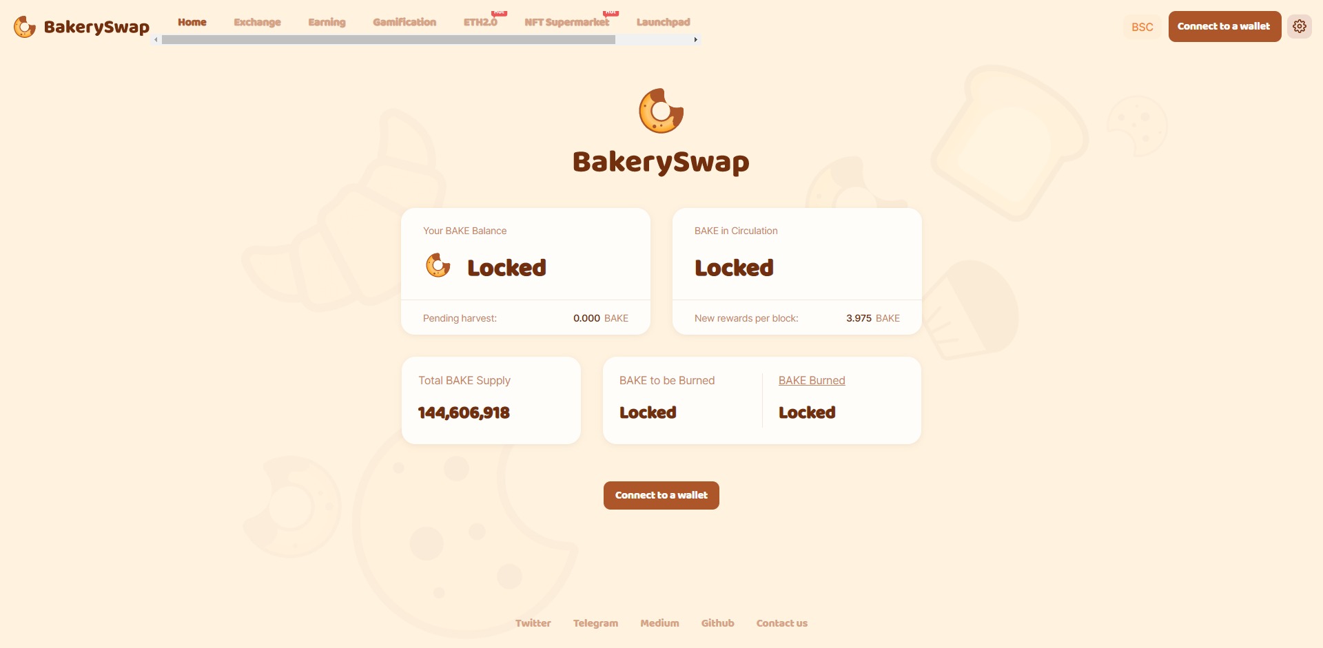 BakerySwap BAKE Price Prediction Website