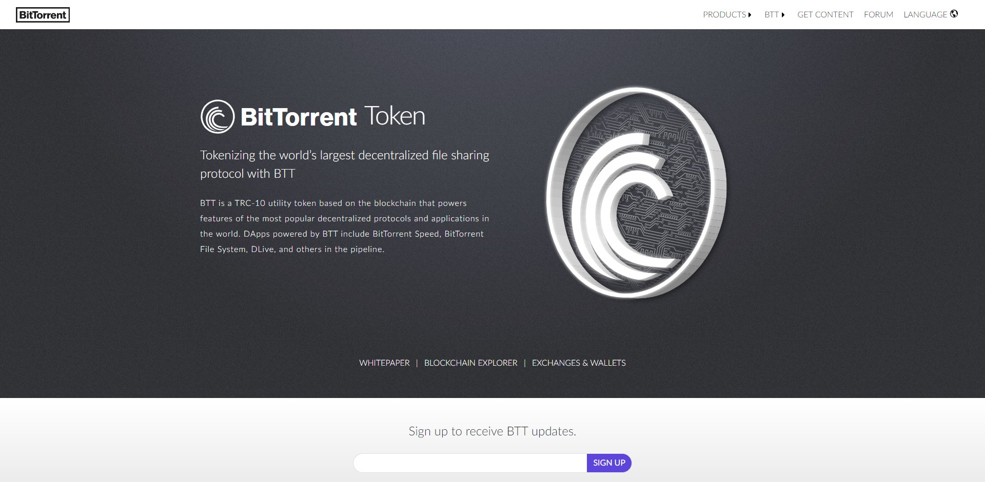 BitTorrent BTT Price Prediction Website