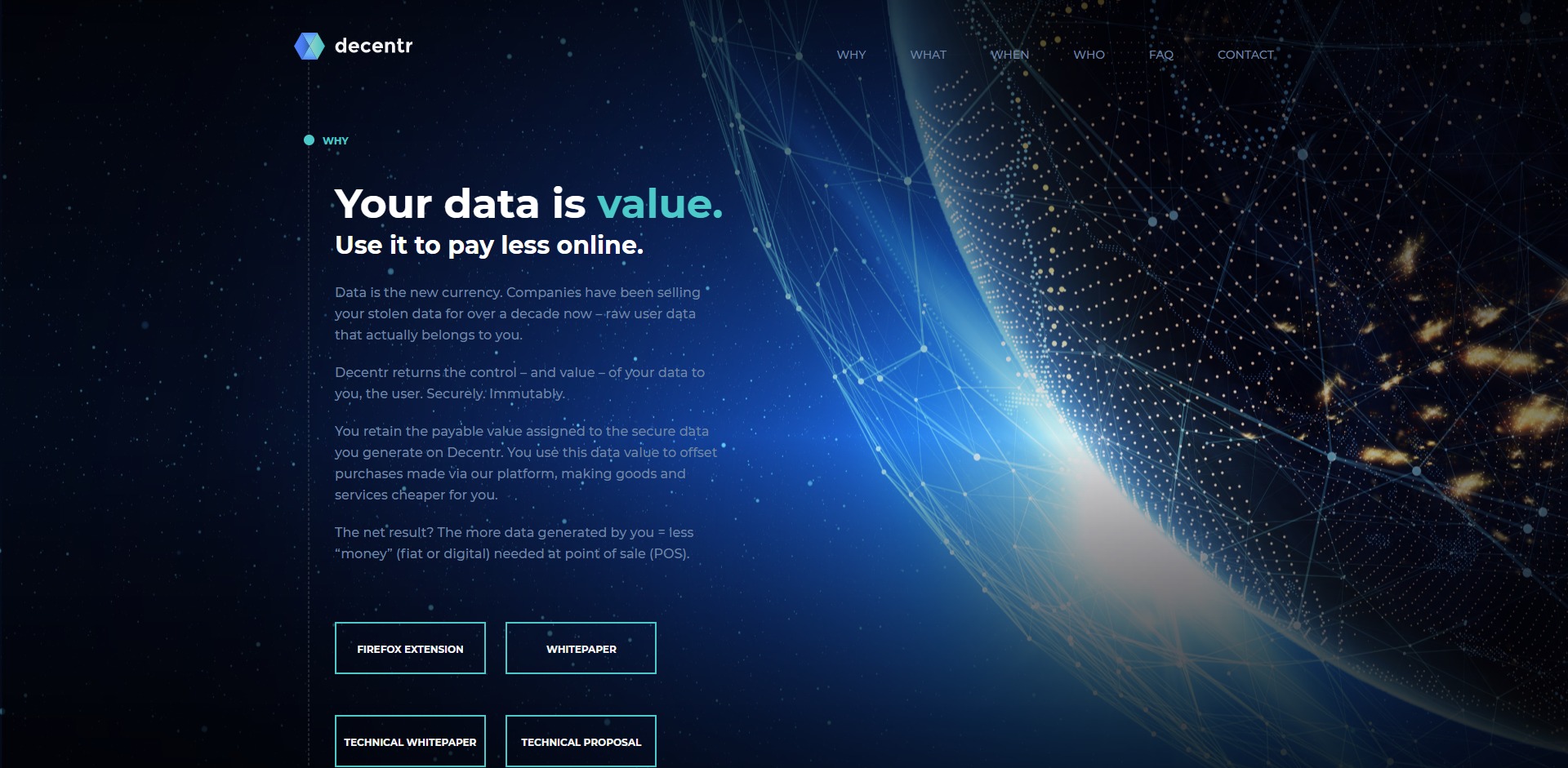 Decentr DEC Price Prediction Website