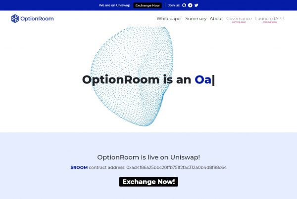 OptionRoom ROOM Price Prediction Website