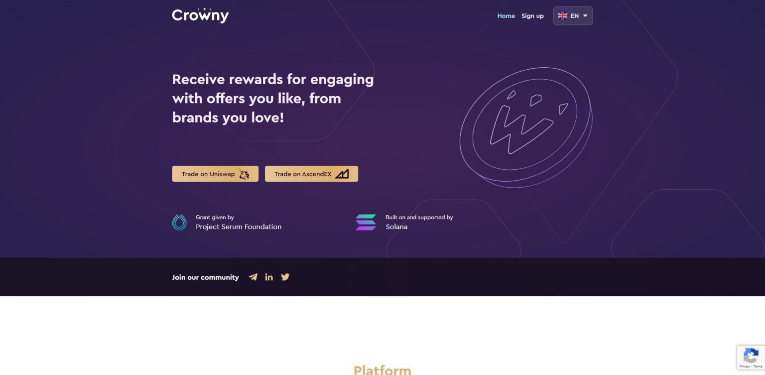 crowny crypto price