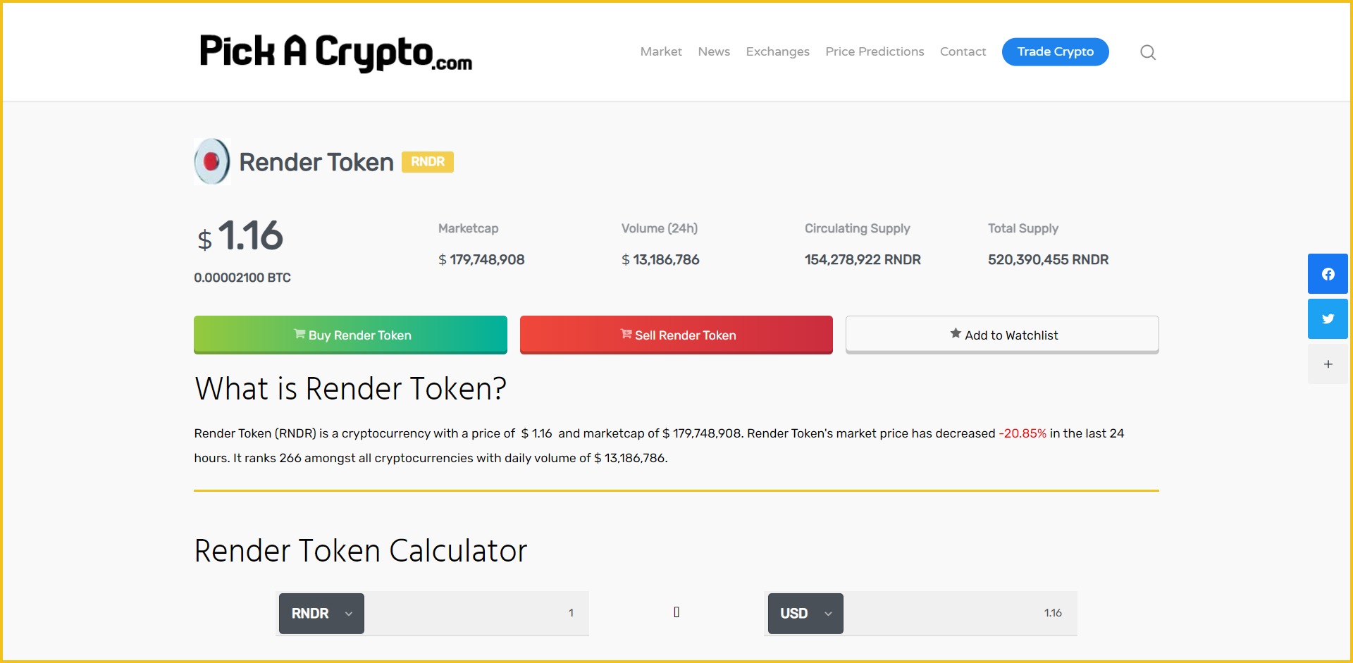 Render Token (RNDR) Price Prediction 2023, 2024 + Future RNDR Price