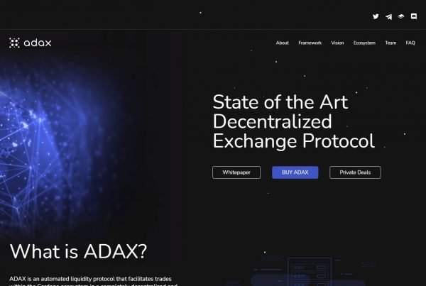 ADAX Price Prediction Website