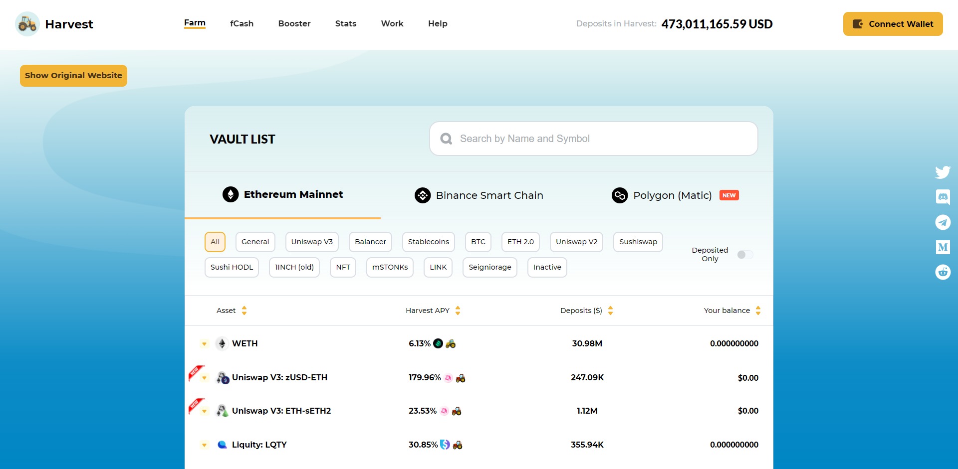 Harvest Finance FARM Price Prediction Website