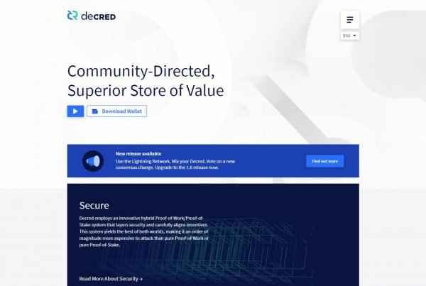 Decred DCR Price Prediction Website