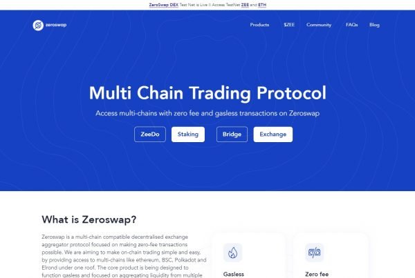 ZeroSwap ZEE Price Prediction Website
