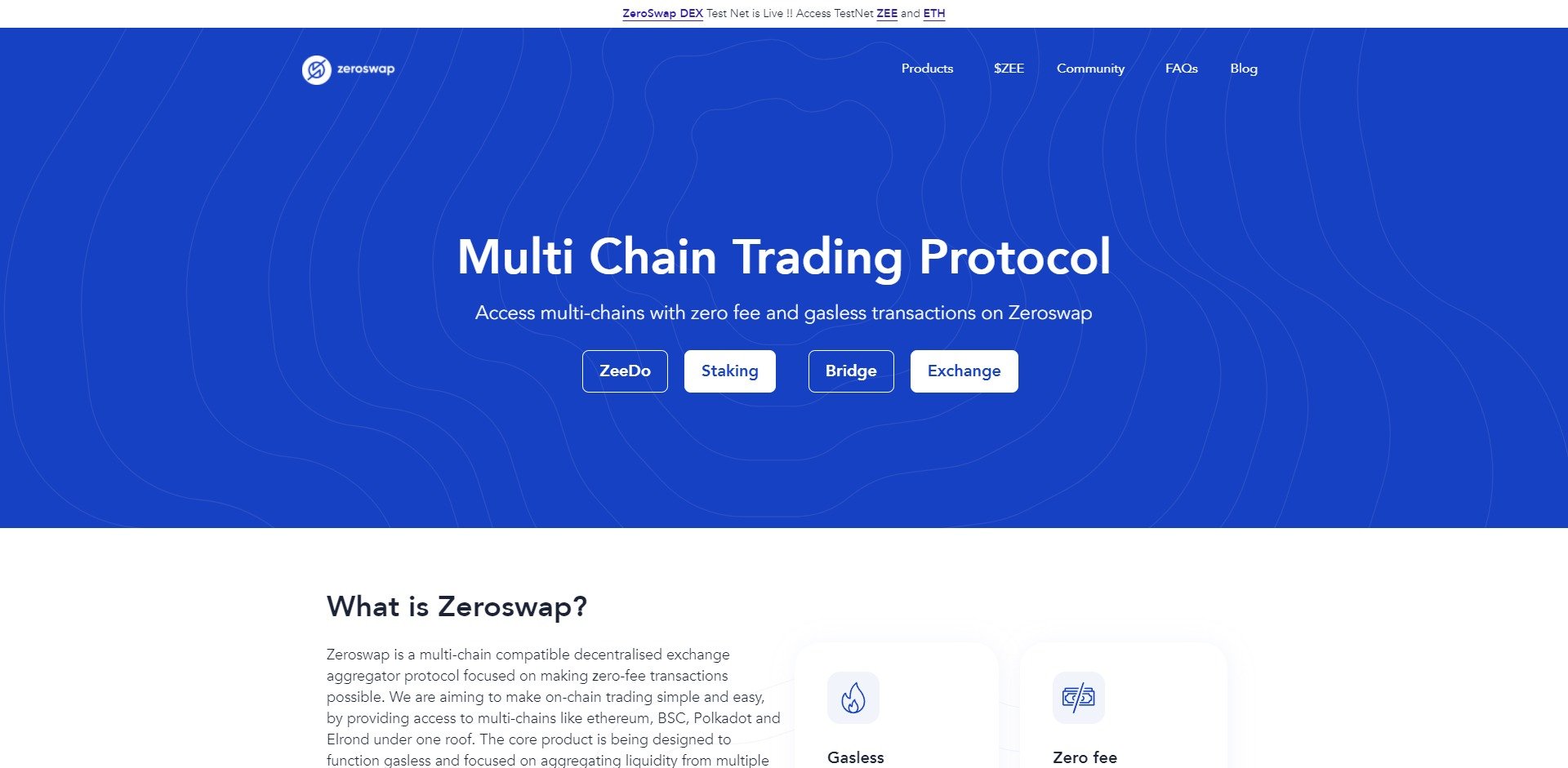 ZeroSwap ZEE Price Prediction Website