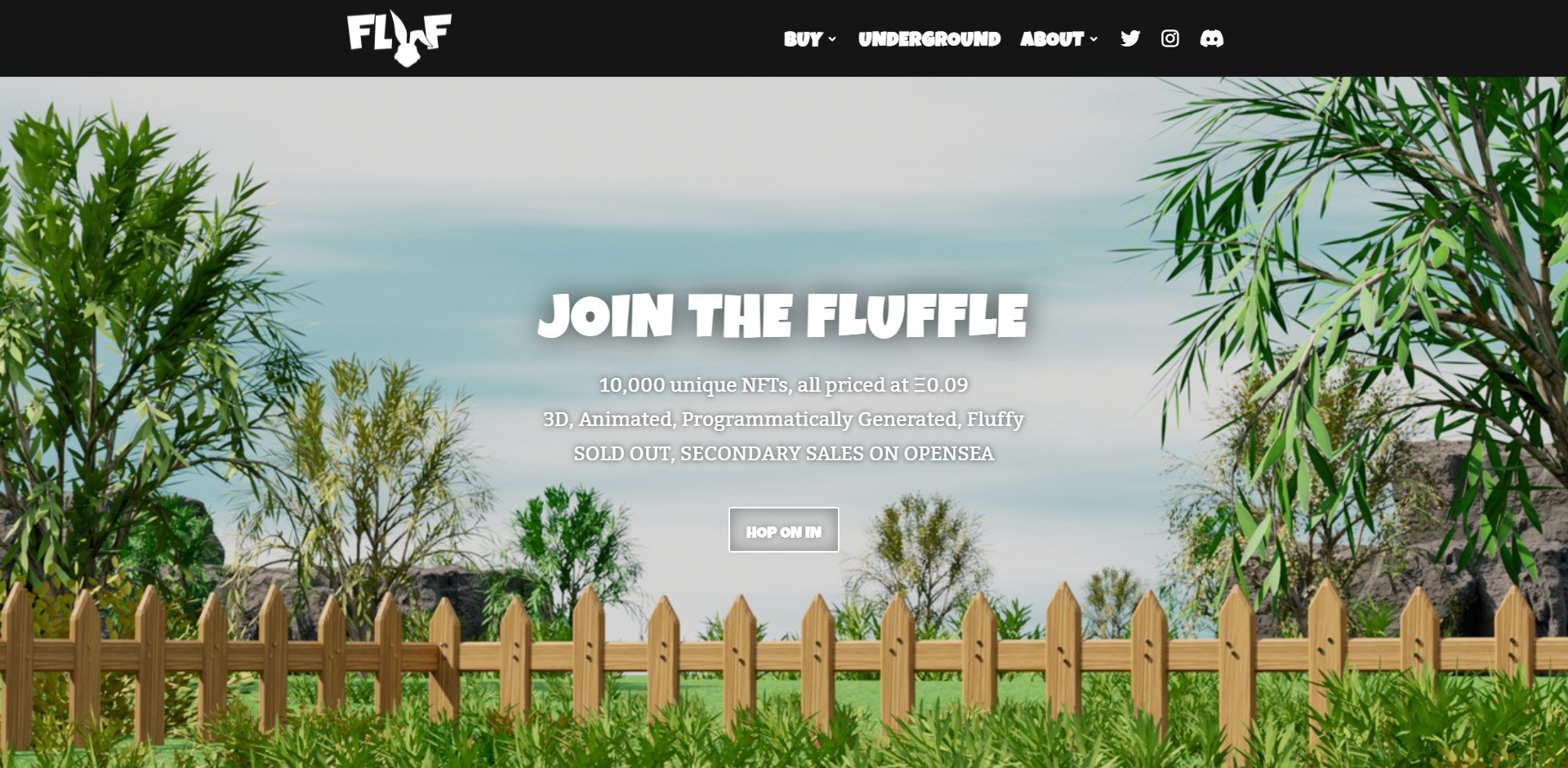 Buy Fluf World NFT Website